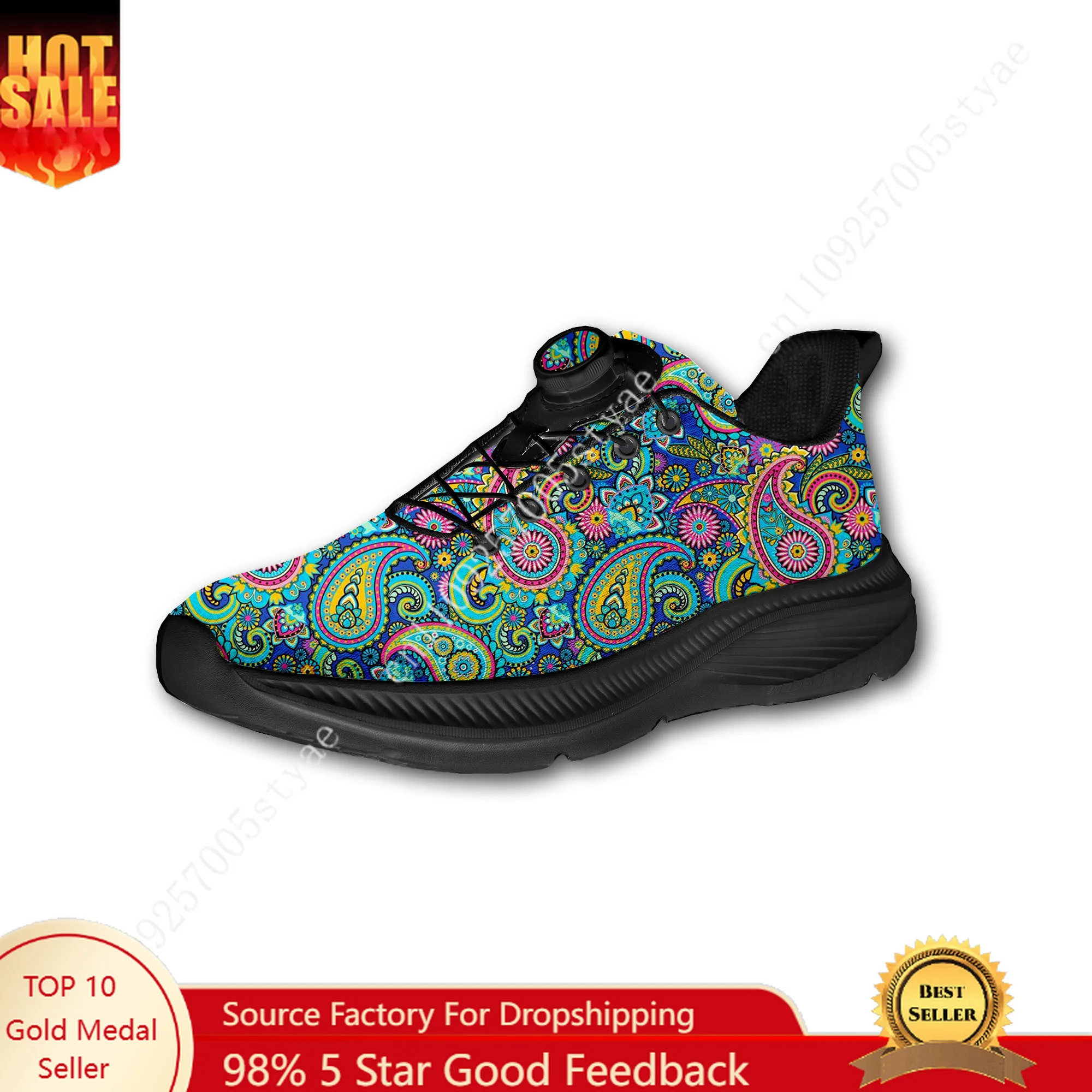 Women Shoes For Walking - Buty do chodzenia z nadrukiem mandali