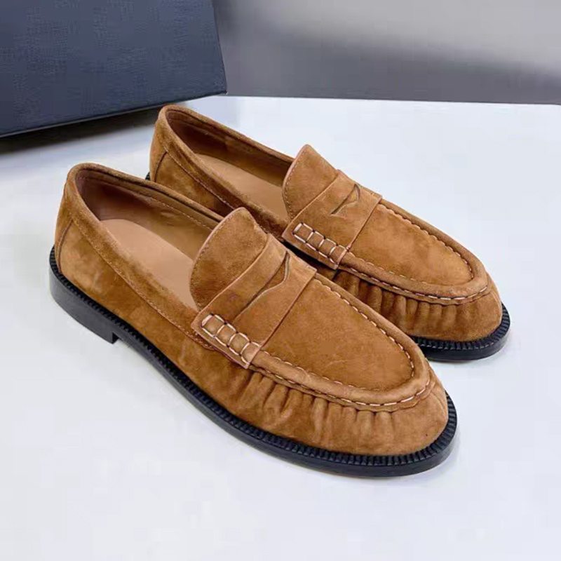 Women Shoes For Walking - Nowe damskie mokasyny z okrągłym noskiem,