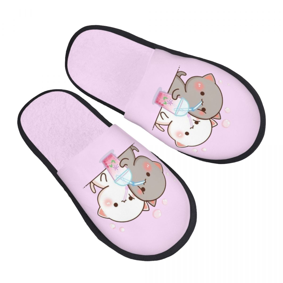 Women Shoes Mochi - Spersonalizowane Kapcie dla Par Mochi Cat