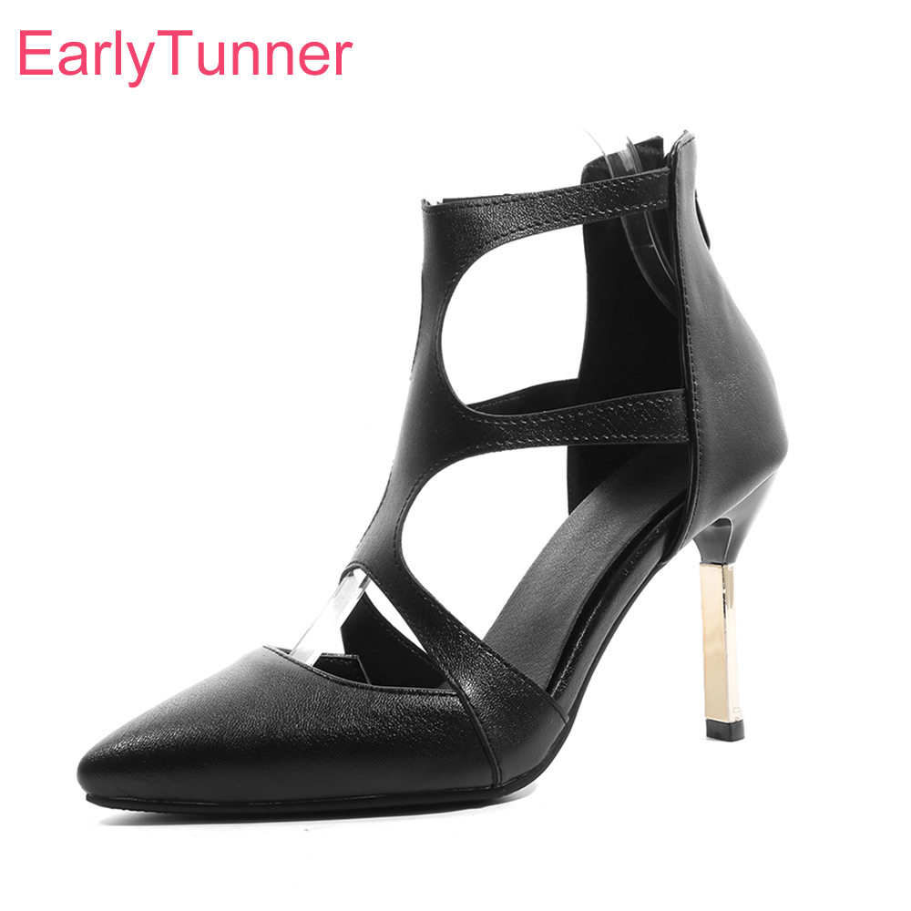 Women'S Shoes Size 12 - Letnie Nowości Modowe Czarne Sandały Damskie