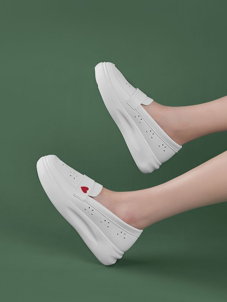 Women'S Shoes For Standing All Day - Modne koreańskie buty pielęgniarskie na platformie