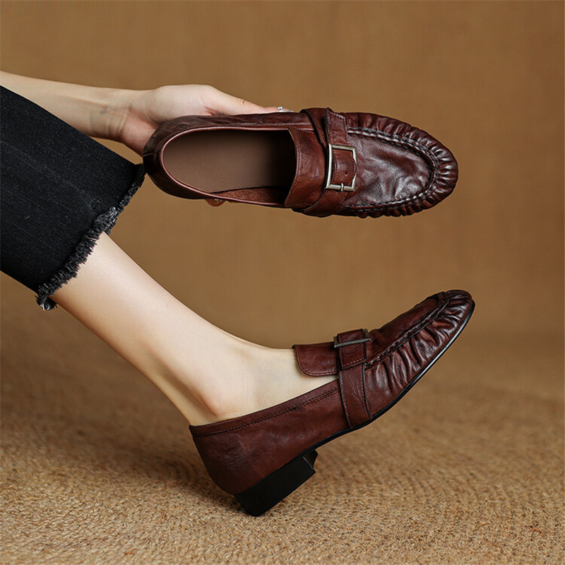 Slingback Pumps Women - New Autumn Genuine Leather Women Pumps