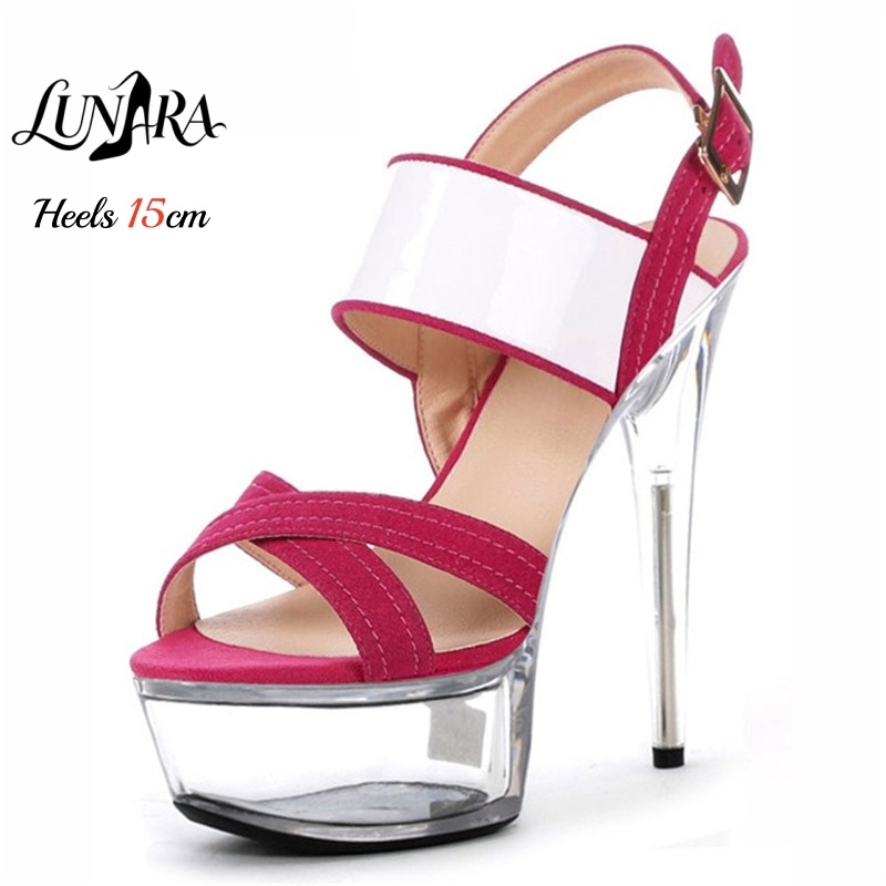Platform Mule Heel - Sandały na platformie 15 cm/6 cali,