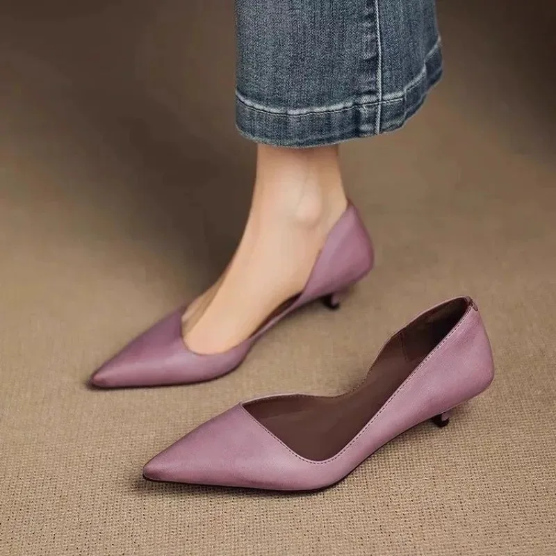 Slingback Pumps Women - Szpilki damskie z ostrym noskiem, modne,