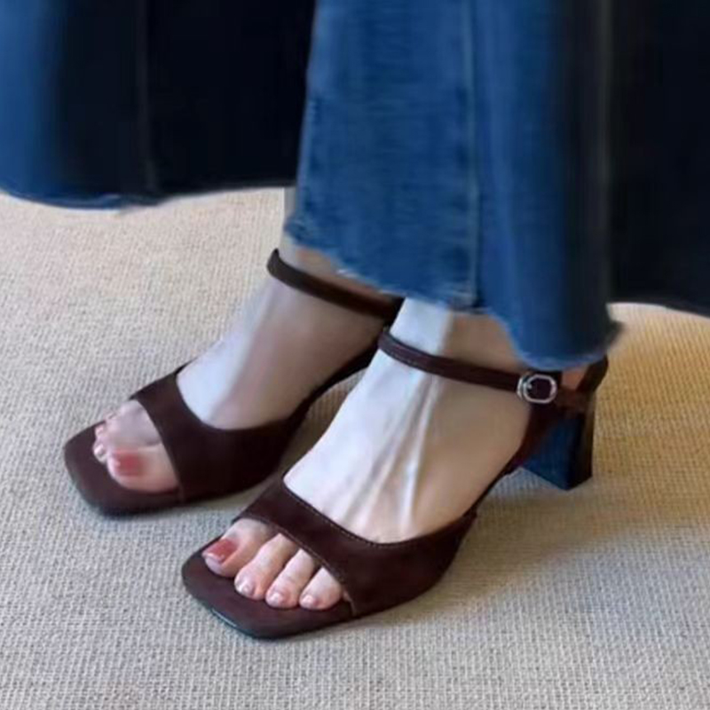 Women Shoes For Walking - Sandały na obcasie Damskie buty na