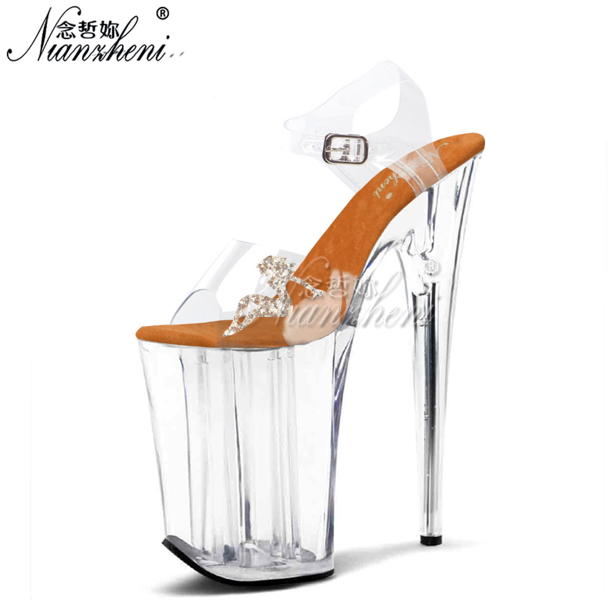 Damskie szpilki 23 cm, sandały – Platform Mule Heel recenzja i cena