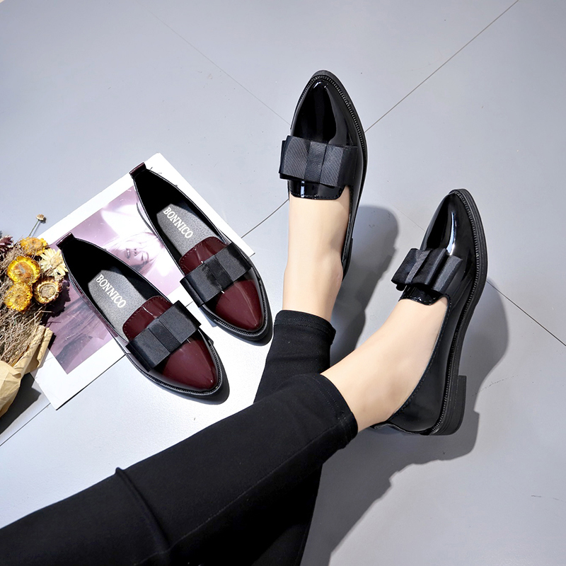 Czarne/Czerwone lakierowane ba – Women Shoes Black recenzja i cena