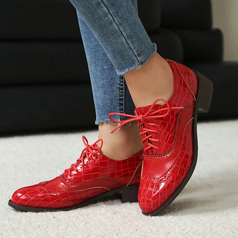 Damskie buty Oxford typu brogs – Oxford Lace Up Women recenzja i cena
