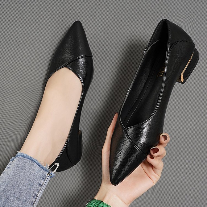 Nowe damskie skórzane buty na  – Slingback Pumps Women recenzja i cena