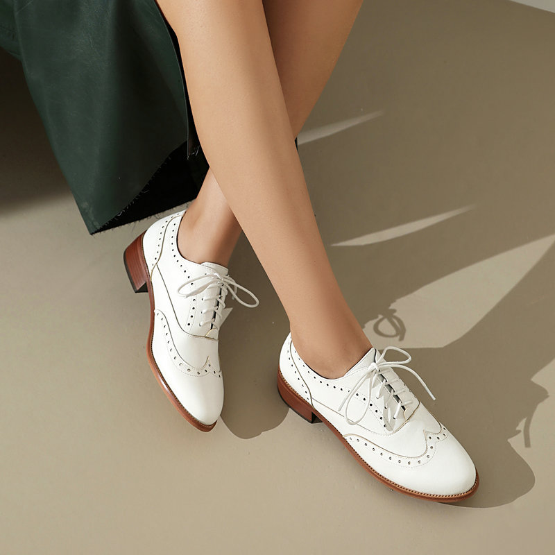 Damskie sznurowane oksfordki t – Oxford Lace Up Women recenzja i cena