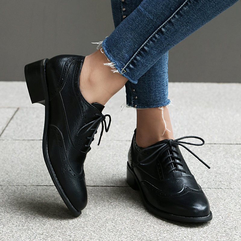 Damskie sznurowane oksfordki t – Oxford Lace Up Women recenzja i cena
