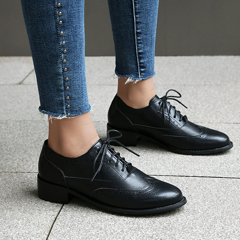 Damskie sznurowane oksfordki t – Oxford Lace Up Women recenzja i cena
