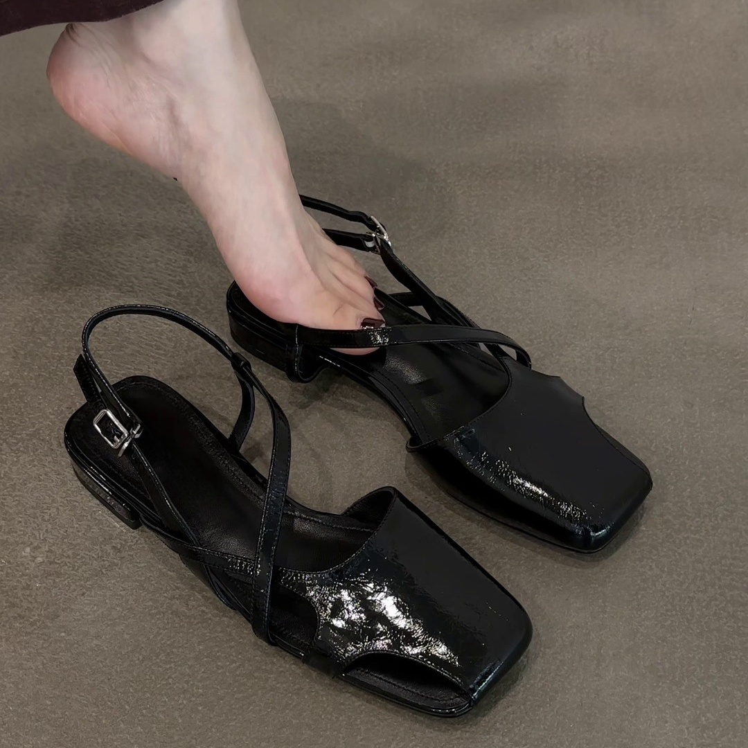 Sandały z lakierowanej skóry,  – Women Shoes For Walking recenzja i cena
