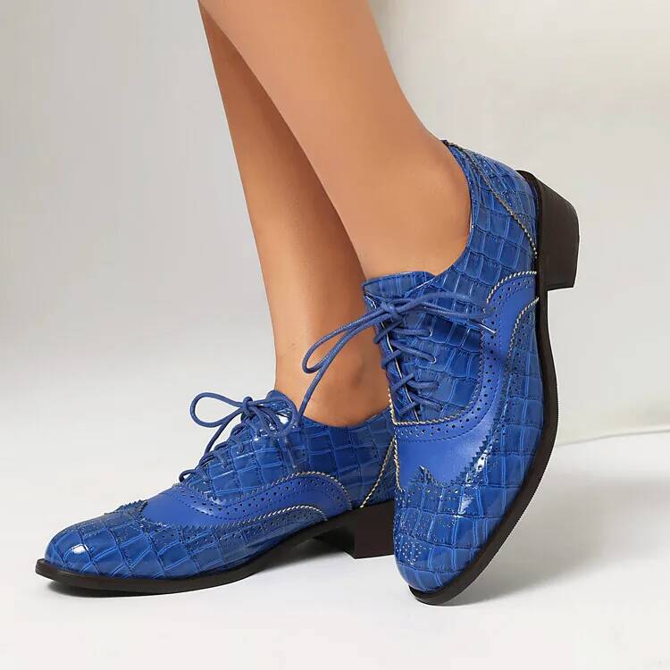 Sznurowane buty damskie na nis – Oxford Lace Up Women recenzja i cena