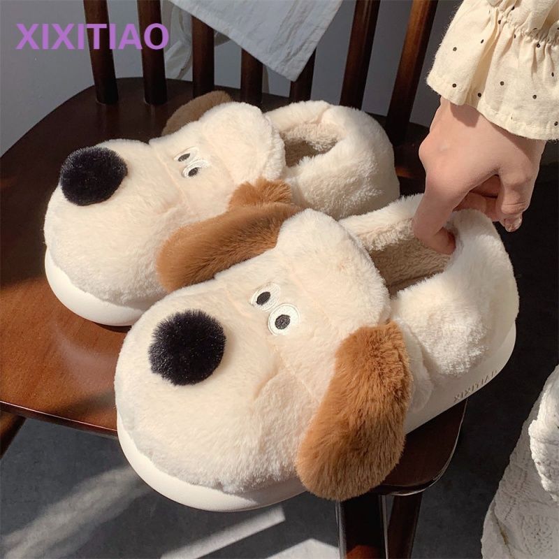 Size36-45 Hug Dog Slippers Gir – Women Shoes Winter recenzja i cena