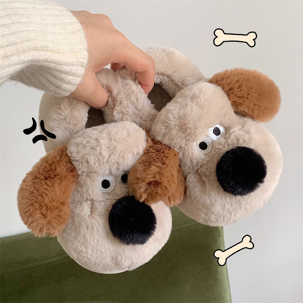 Size36-45 Hug Dog Slippers Gir – Women Shoes Winter recenzja i cena