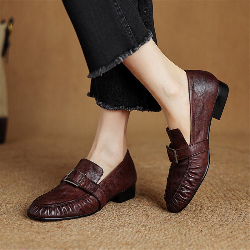 New Autumn Genuine Leather Wom – Slingback Pumps Women recenzja i cena