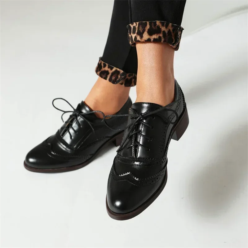 Brytyjskie baleriny damskie ok – Oxford Lace Up Women recenzja i cena