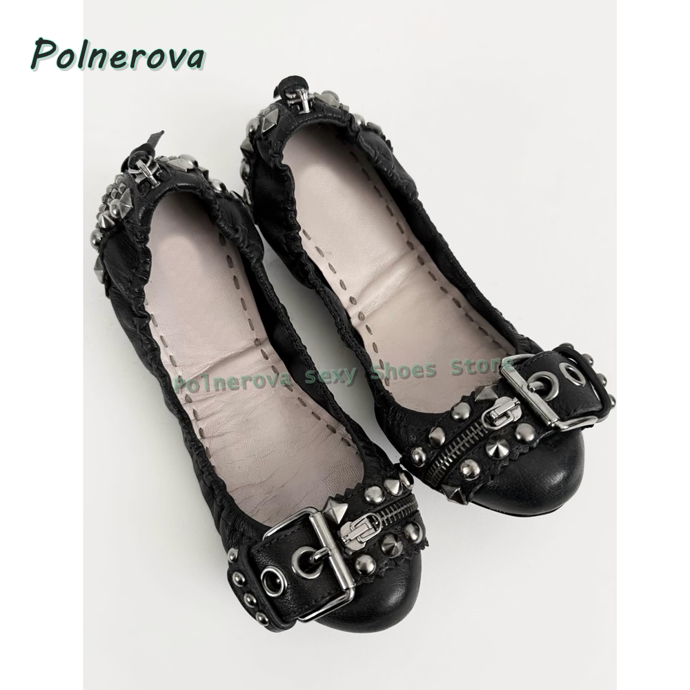 Buty Mary Jane z nitowaną klam – Slingback Pumps Women recenzja i cena