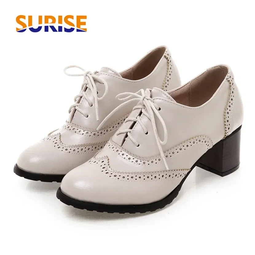 Brytyjskie damskie oksfordki n – Oxford Lace Up Women recenzja i cena