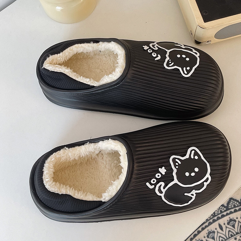 Letnie Kawaii Kocie Kapcie Dam – Women Shoes Black recenzja i cena