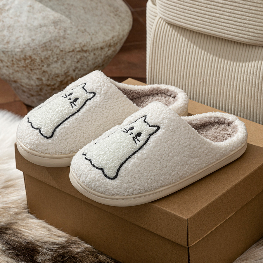 Urocze kapcie damskie z haftem – Women Shoes Winter recenzja i cena