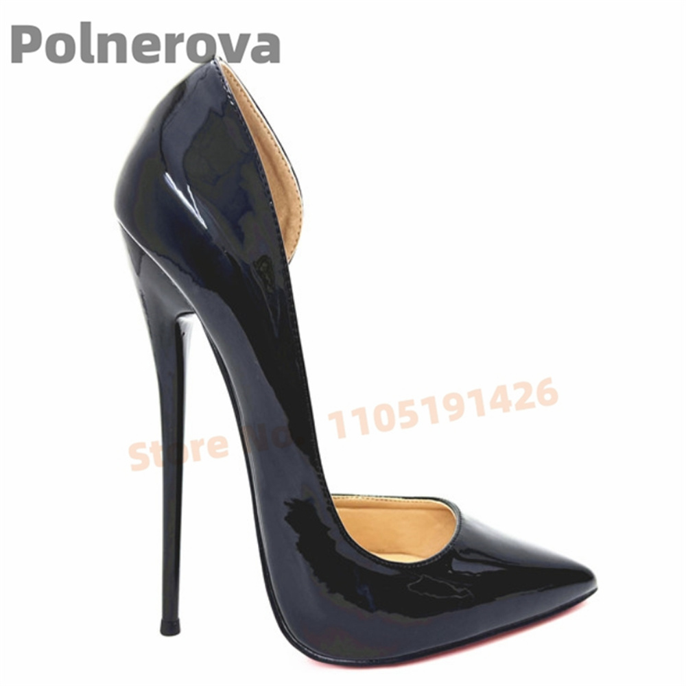 Czarne, cienkie szpilki z odkr – Women'S Shoes Size 12 recenzja i cena