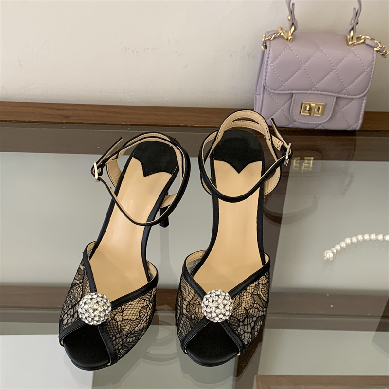 Eilyken Fashion KRYSTALOWE Odd – Women'S Shoes Peep Toe recenzja i cena