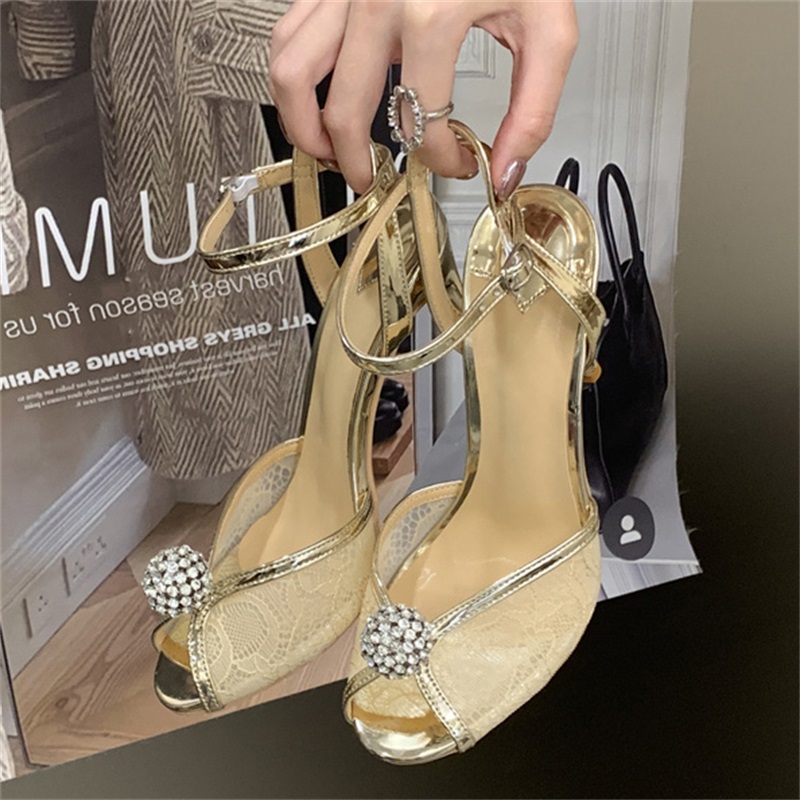 Eilyken Fashion KRYSTALOWE Odd – Women'S Shoes Peep Toe recenzja i cena